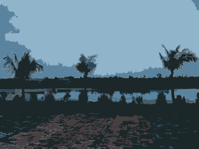 Vietnam River Scene 2009-11-26 16.18.20 clipart