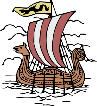 Viking Boat - Colour Remix clipart