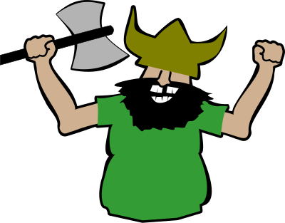 Viking cosplayer clipart