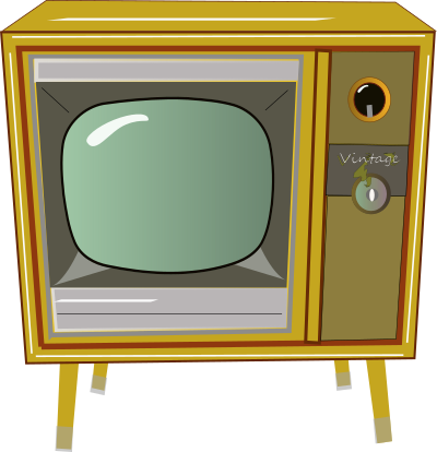 Vintage TV clipart