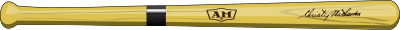 Vintage Wooden Baseball Bat clipart