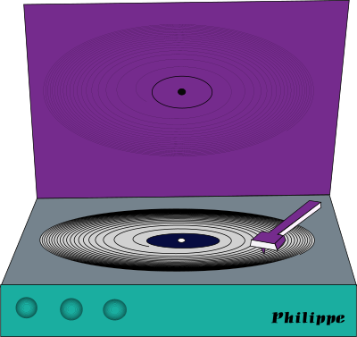 Vinyl disc philippe coli 01 clipart