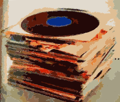 Vinyl stack clipart