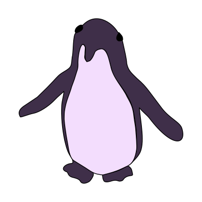 Violet Penguin clipart