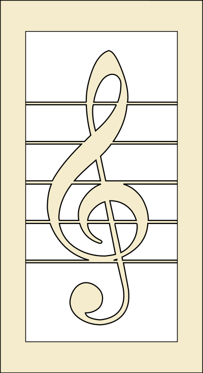 Violin key clipart