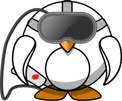 Virtual Reality Penguin clipart