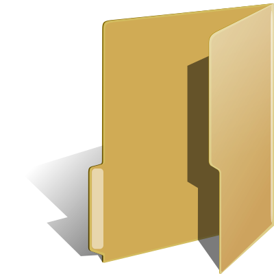 Vista style folder clipart