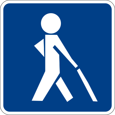 Visual impairment sign clipart