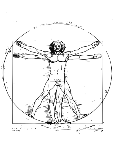 Vitruvian Man clipart