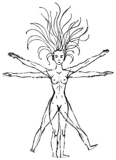 Vitruvian Woman By Victoria Borodinova clipart