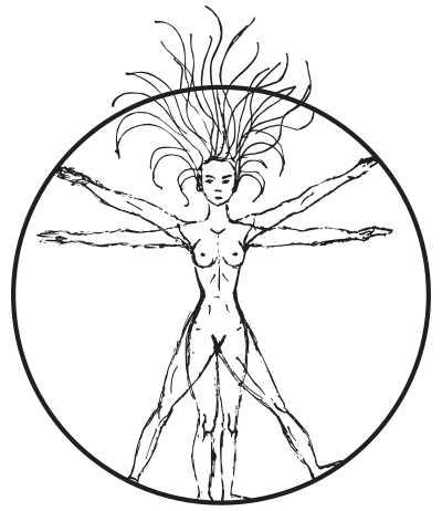 Vitruvian Woman By Victoria Borodinova With Circle clipart