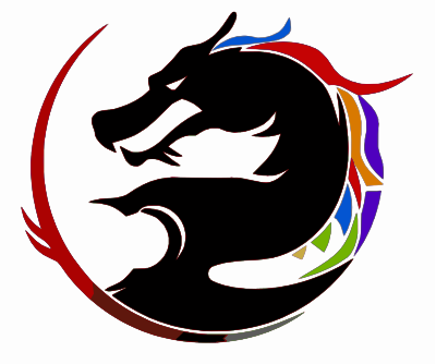 Vivid Color Tribal Dragon clipart