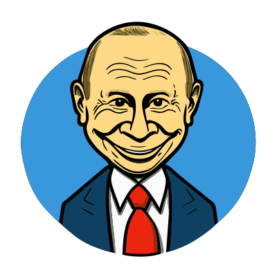 Vladimir Putin caricature clipart