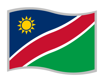 Vlag van Namibië clipart