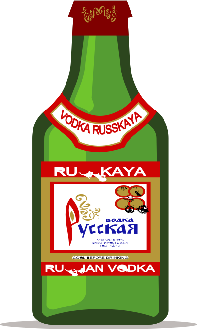 Vodka Bottle clipart
