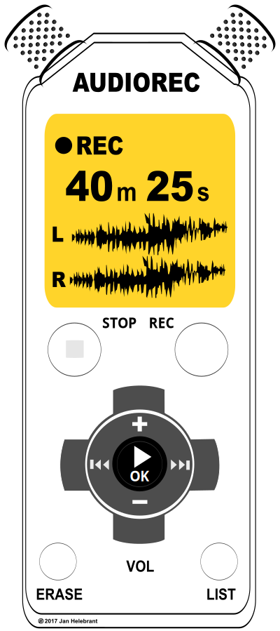 Voice / audio recorder / dictaphone clipart