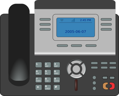 VOIP phone clipart