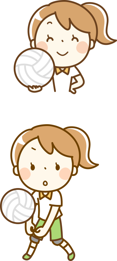 Volleyball Girl #1 clipart