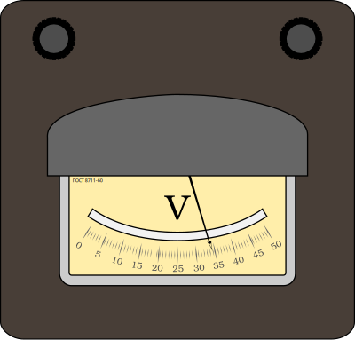 Voltmeter clipart