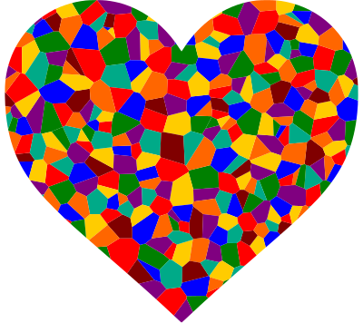 Voronoi Heart clipart