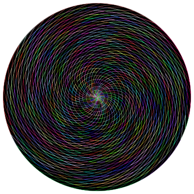 Vortex Line Art Prismatic clipart