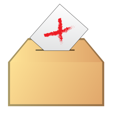 Vote no icon clipart
