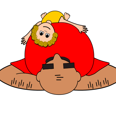 Vovo barriga fofa clipart