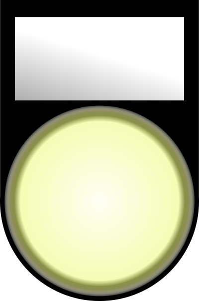Voyant Blanc Allume - White Light ON clipart