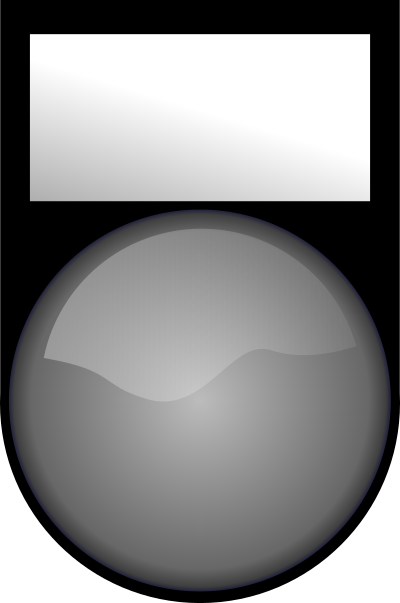 Voyant Blanc Eteint - White Light OFF clipart
