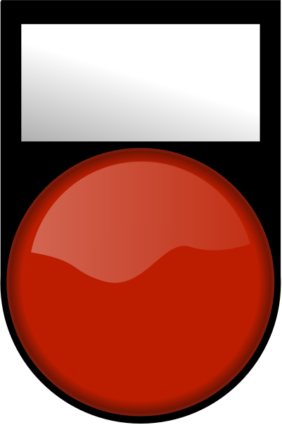 Voyant Rouge Eteint - Red Light OFF clipart