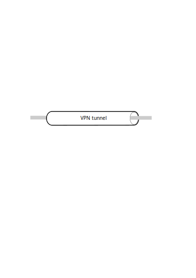 VPN tunnel pipe clipart