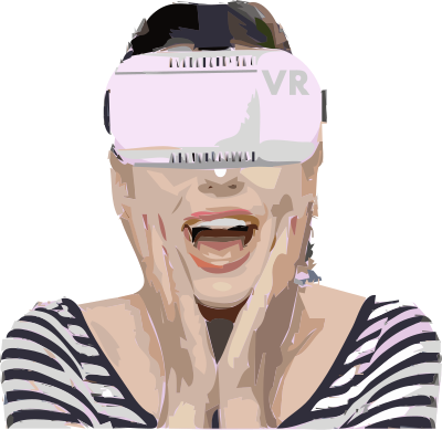 VR Lady clipart