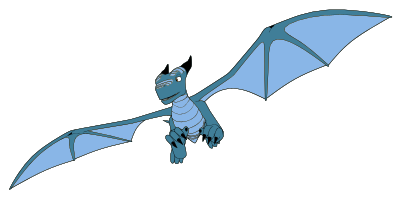 Vuelo del dragon clipart