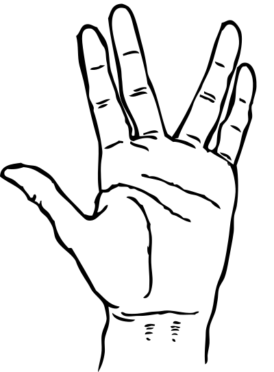 Vulcan Hand clipart