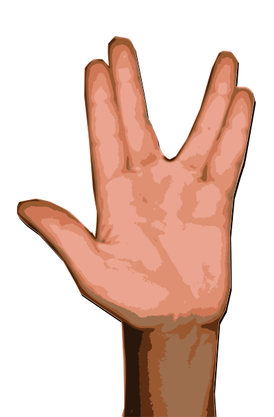 Vulcan Salute clipart
