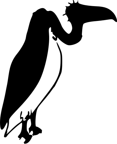 Vulture silhouette clipart