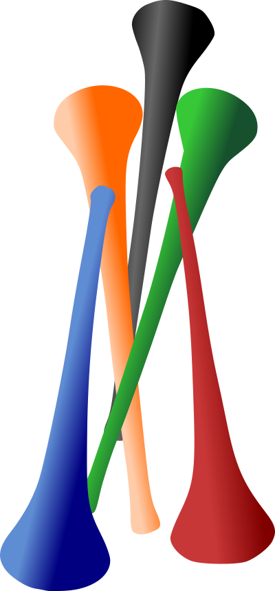 Vuvuzelas clipart