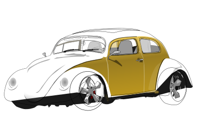 VW Beetle clipart