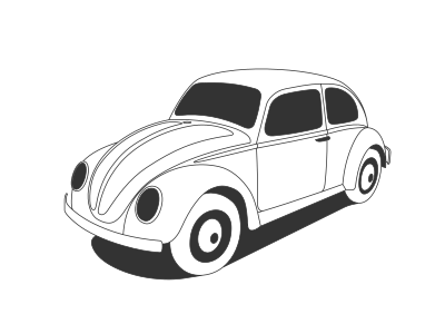 VW Beetle Classic clipart