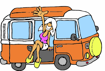 VW Camper Van clipart