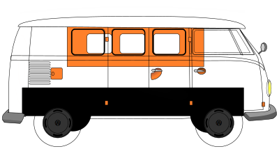 VW combi clipart