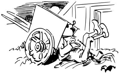 W Busch Der Haarbeutel 34 clipart