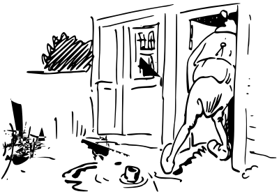 W Busch Der Haarbeutel 35 clipart