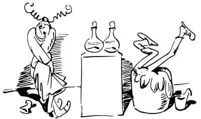 W Busch Der Haarbeutel 49 clipart