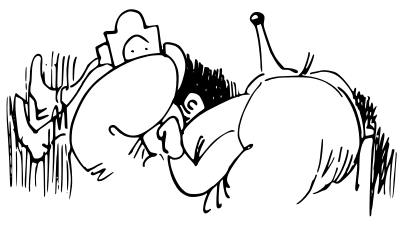 W Busch Der Haarbeutel 8H clipart