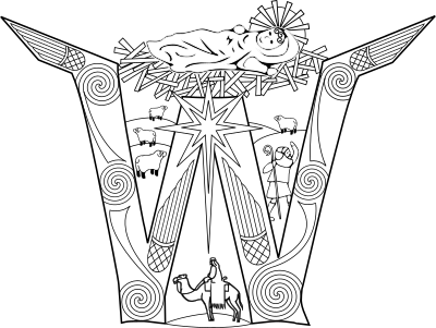 W-Initial Nativity & Incarnation clipart