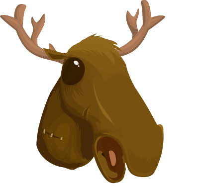 Wacky Rudolf clipart