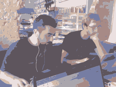 Wael and Barry Working clipart