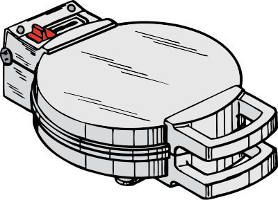 Waffle iron clipart
