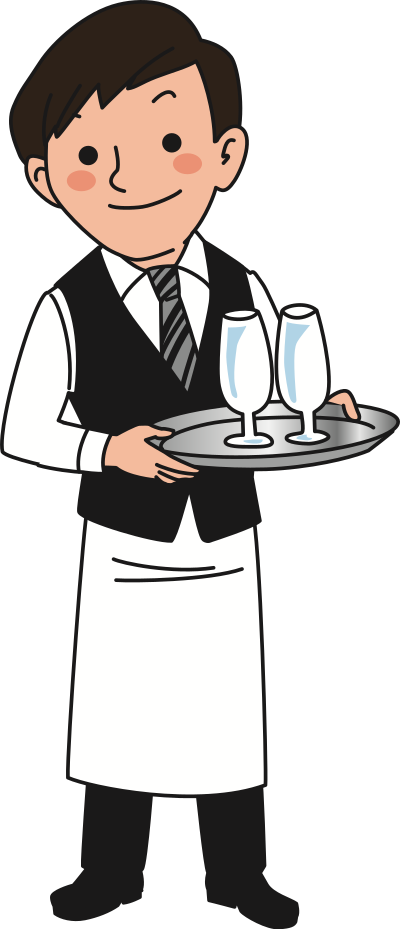 Waiter clipart